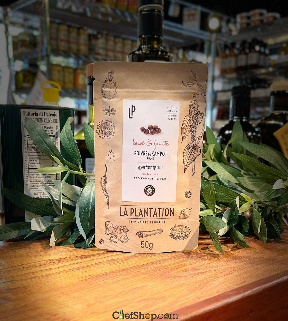 La Plantation Whole Dried Red Kampot Peppercorns (IGP)
