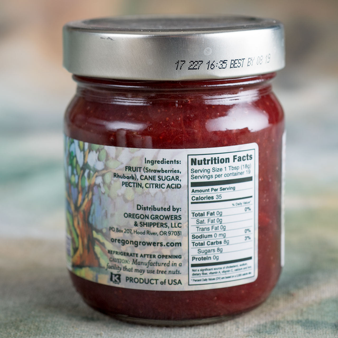 Oregon Growers Strawberry Rhubarb Jam