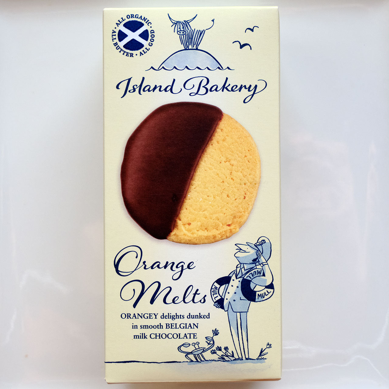 Island Bakery Orange Melts Shortbread Cookie with Milk Chocolate