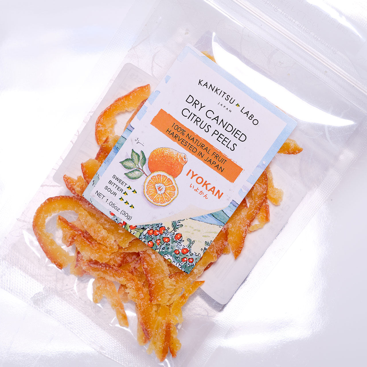 Kankitsu Labo Dry Candied Iyokan Peel - 1.05 oz