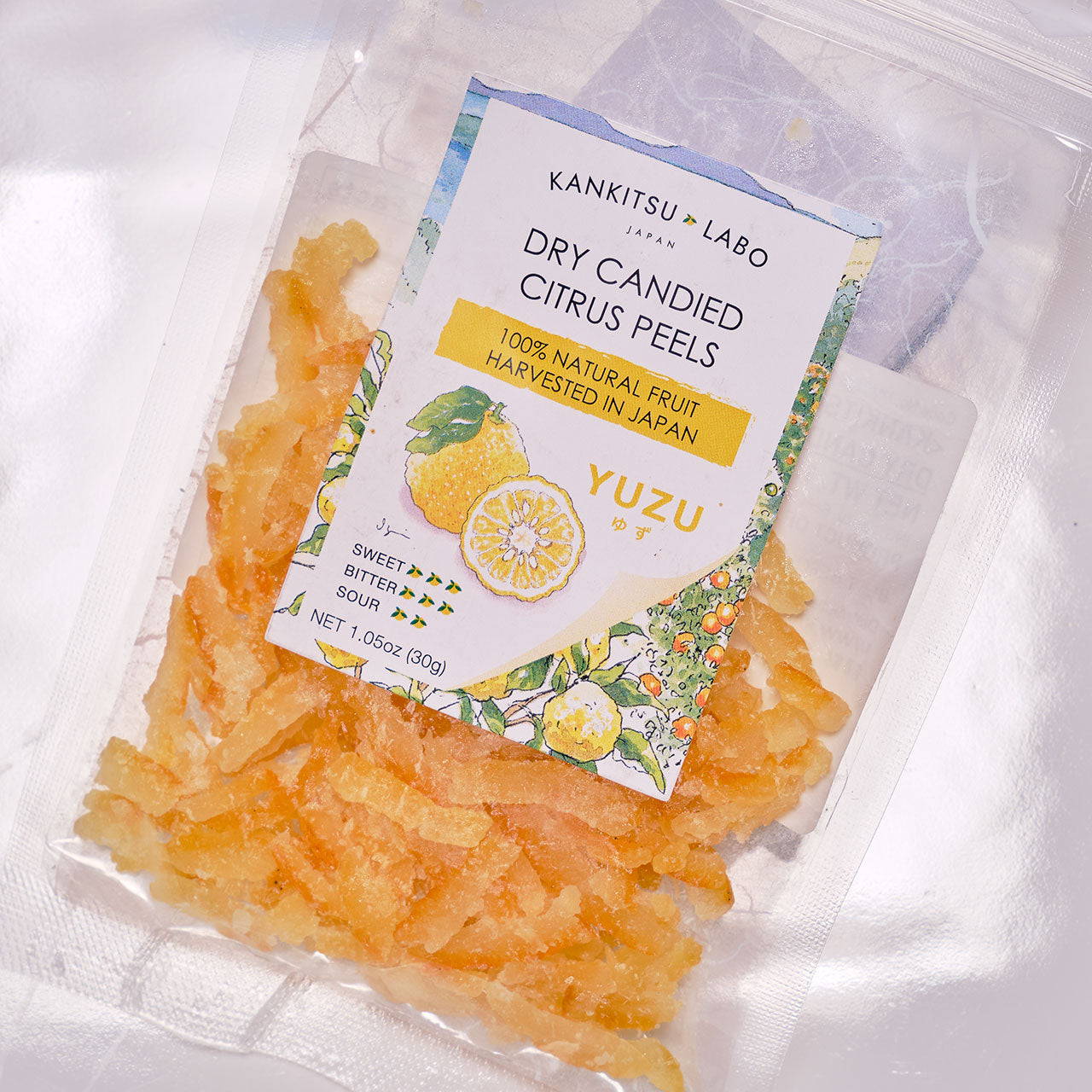 Kankitsu Labo Dry Candied Yuzu Peel - 1.05 oz