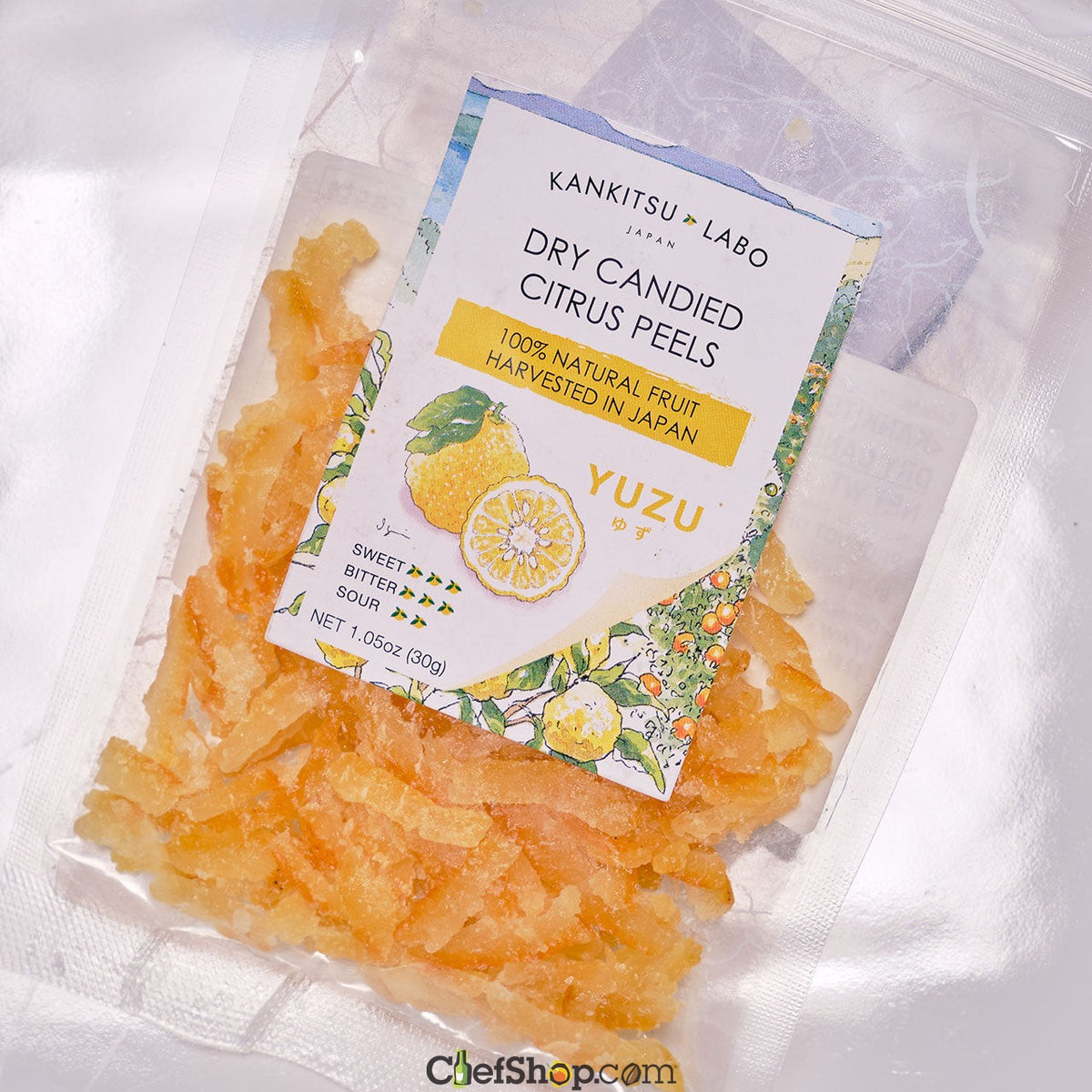 Kankitsu Labo Dry Candied Yuzu Peel - 1.05 oz