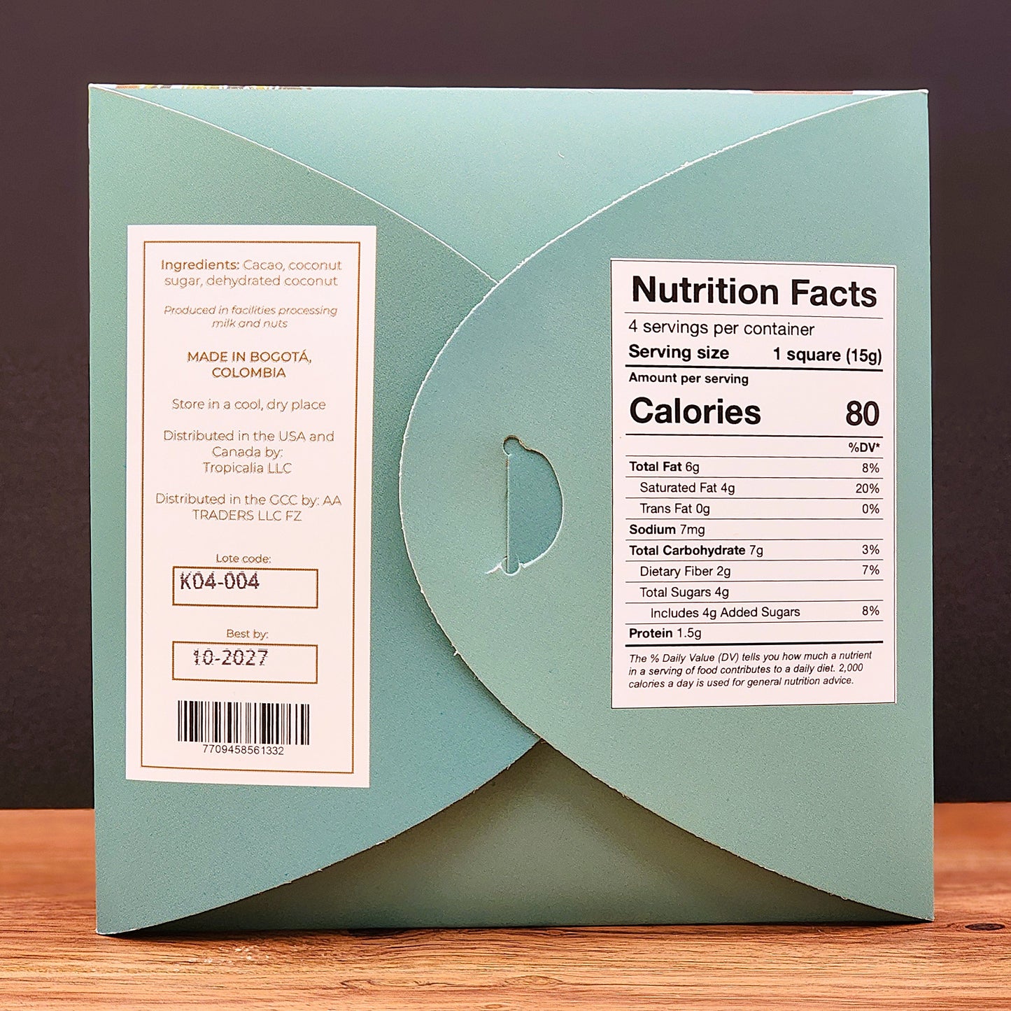 KARÜ Coconut Cream 58% Coconut Milk Chocolate Bar with Coconut Sugar