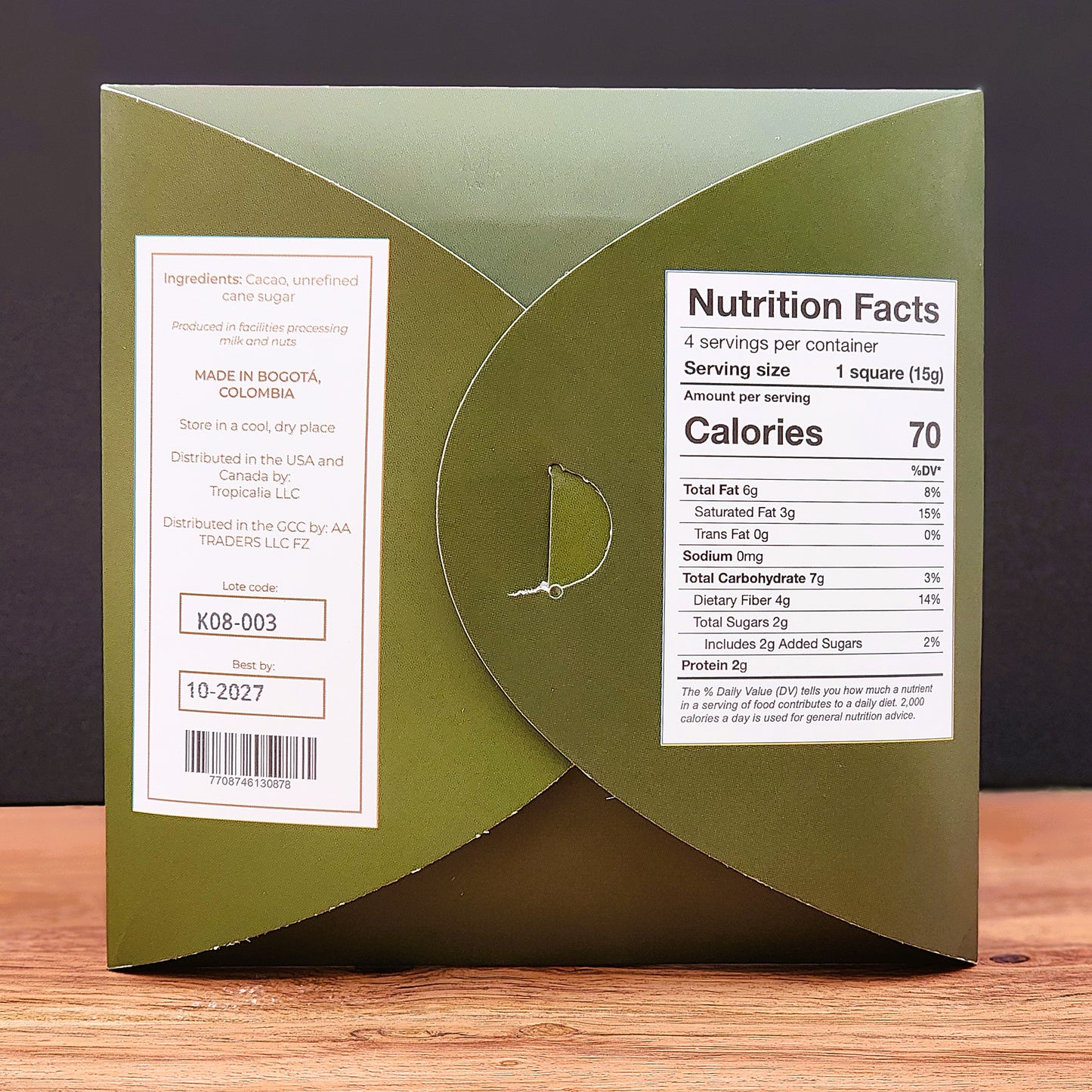 KARÜ Jungle Dark 85% Dark Chocolate Bar