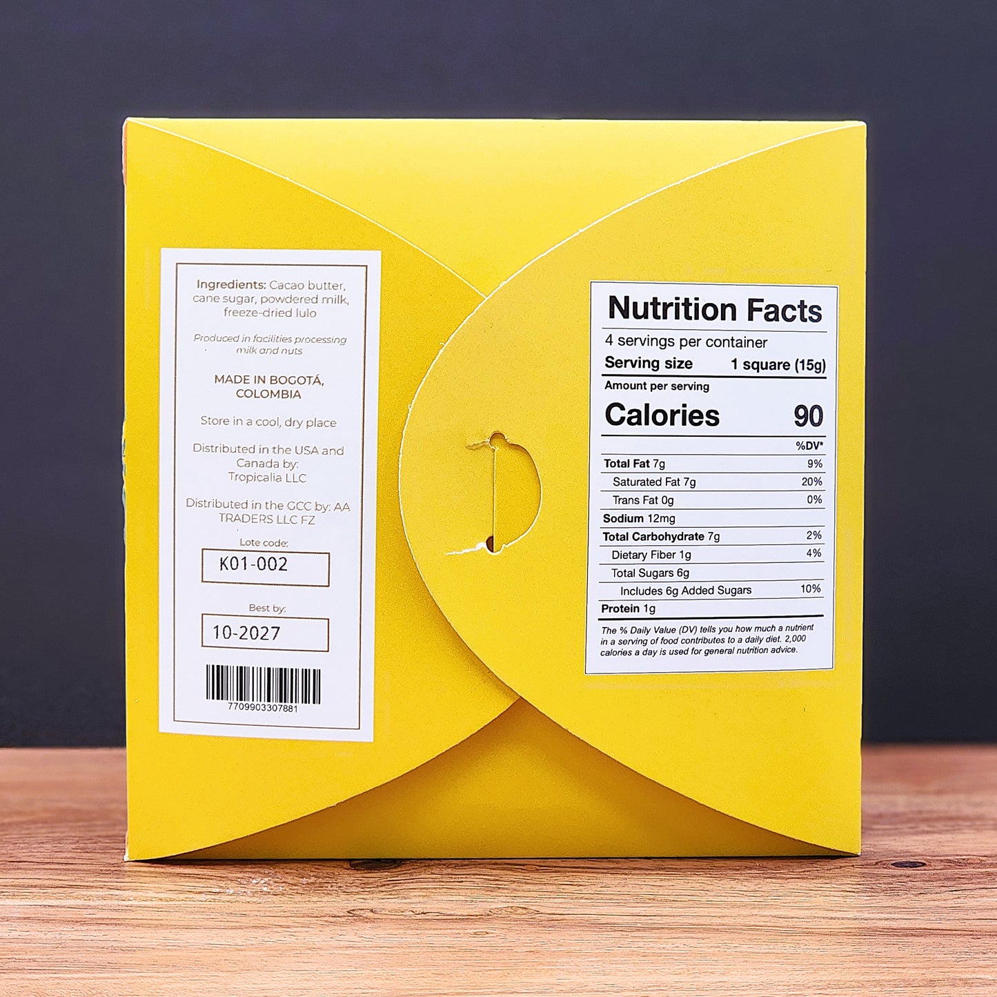 KARÜ Lulada 37% White Chocolate Bar with Lulo Fruit