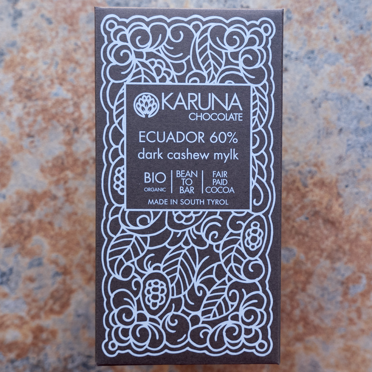 Karuna 60-Percent Ecuador Dark Cashew Milk Chocolate Bar