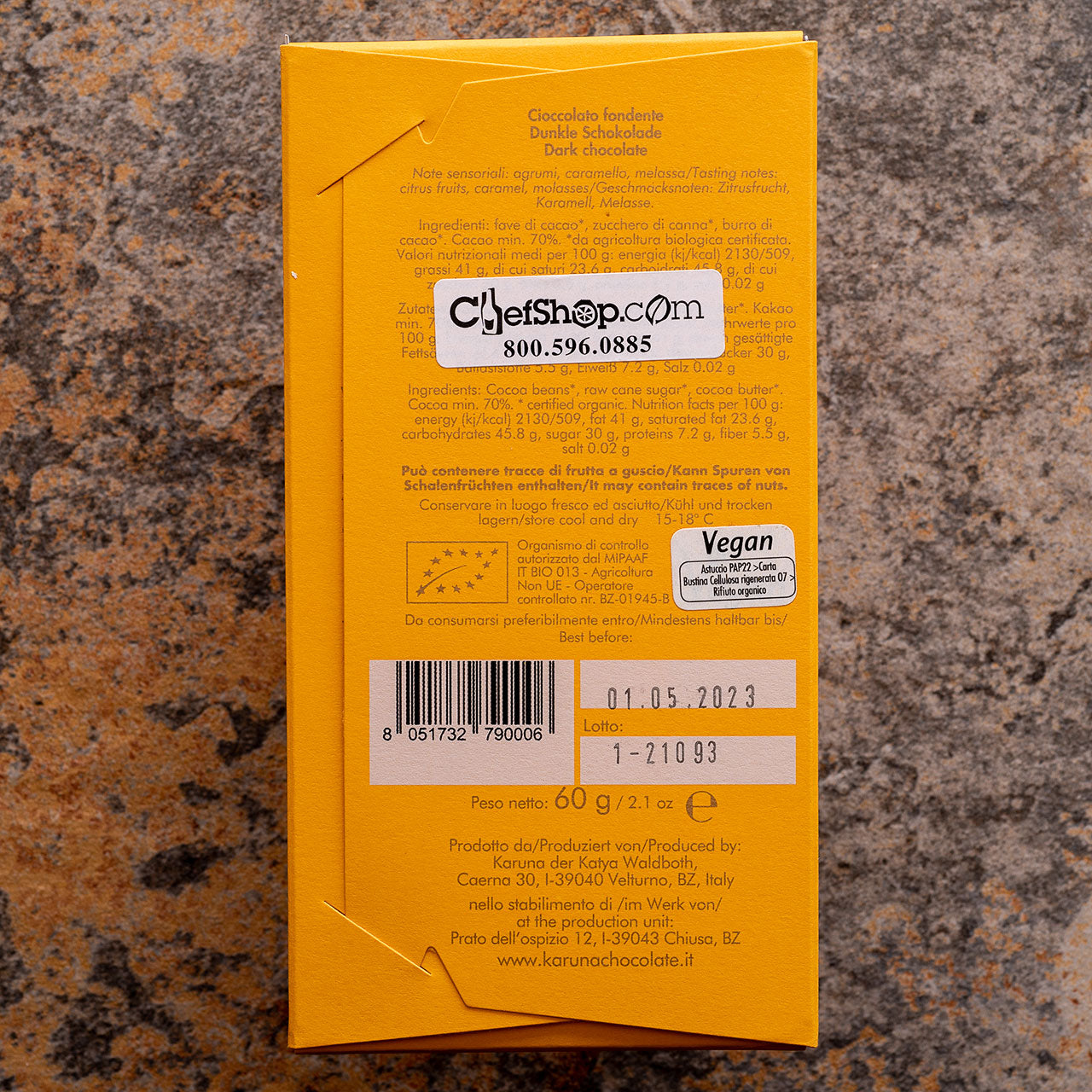 Karuna Chocolate Organic Belize 70-Percent Dark Bar