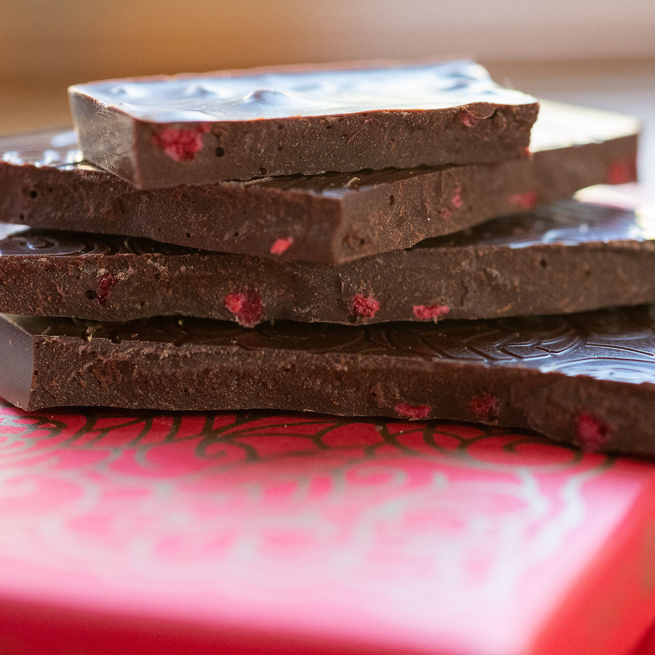 Karuna Chocolate Organic Belize Dark 70-Percent Bar with Raspberries