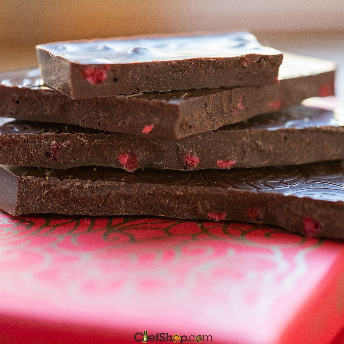 Karuna Chocolate Organic Belize Dark 70-Percent Bar with Raspberries