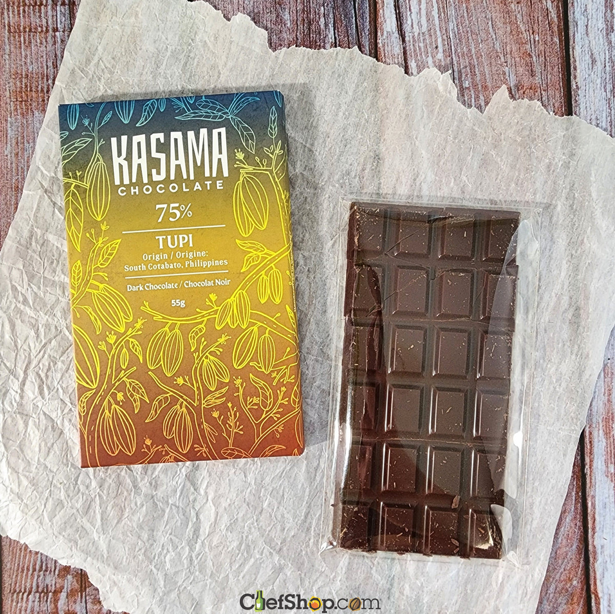 Kasama Tupi Philippines 75% Organic Dark Chocolate Bar