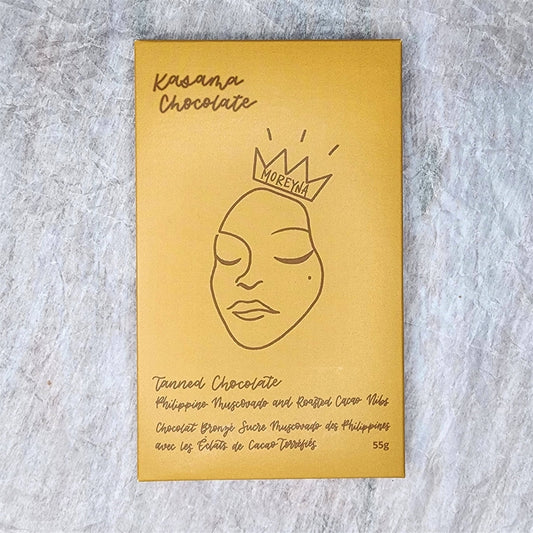 Kasama Muscovado Sugar White Chocolate Bar with Cocoa Nibs