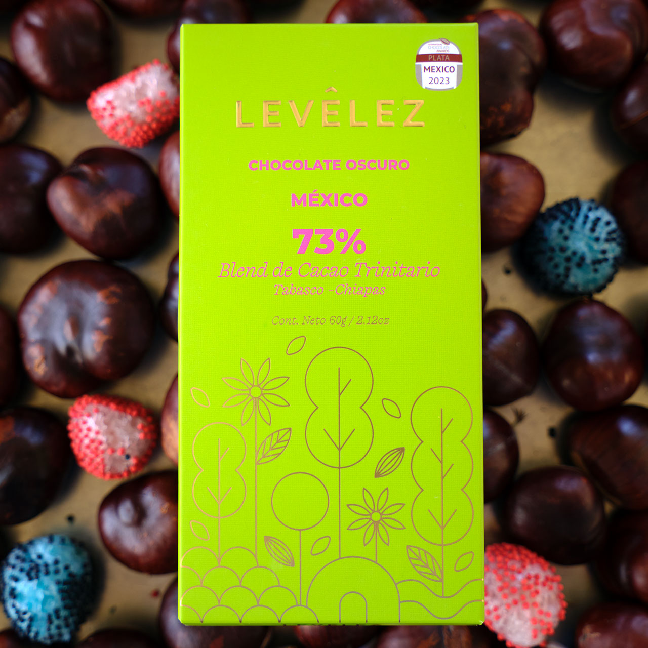 LEVELEZ 73% Dark Trinitario Blend Chocolate Bar