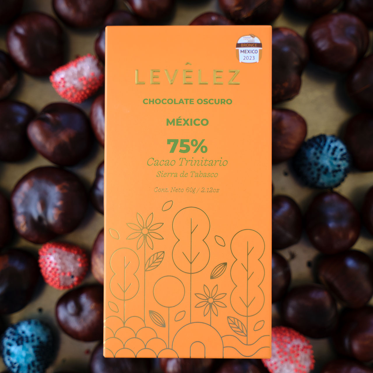 LEVELEZ 75% Dark Mountain-Grown Trinitario Chocolate Bar