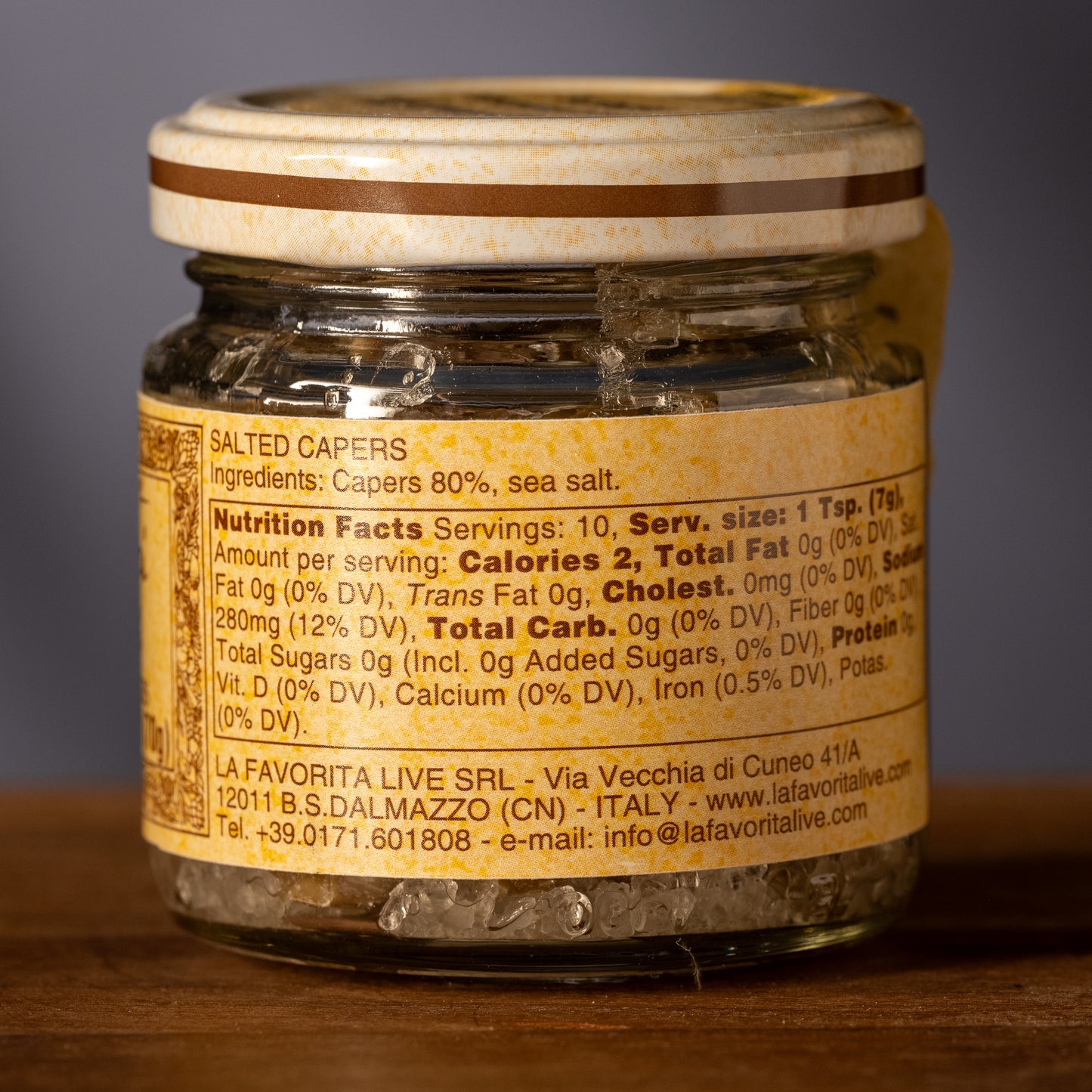 Large Pantescan Capers in Salt