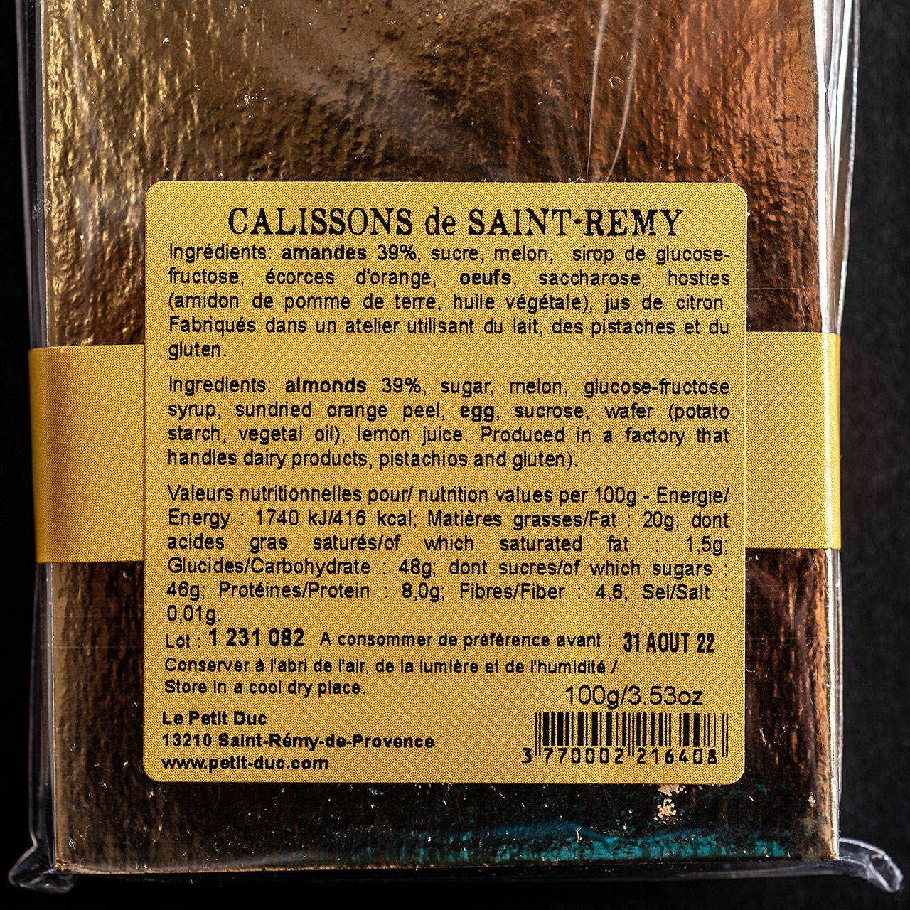 Le Petit Duc Calissons de Saint-Remy Almond