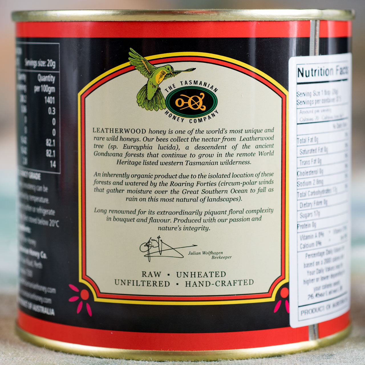 Tasmanian Leatherwood Honey - 750G