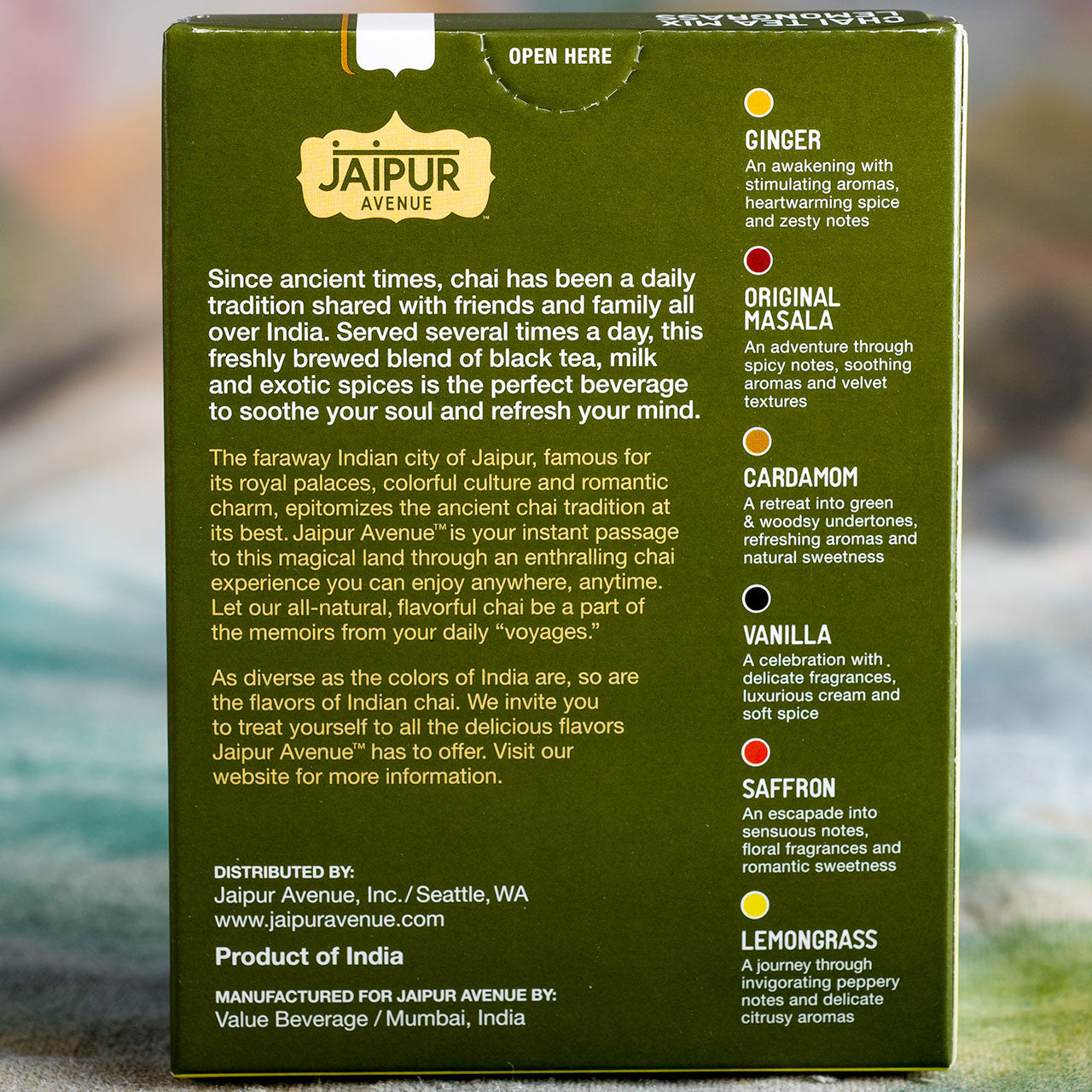 Jaipur Avenue Lemongrass Chai Mix