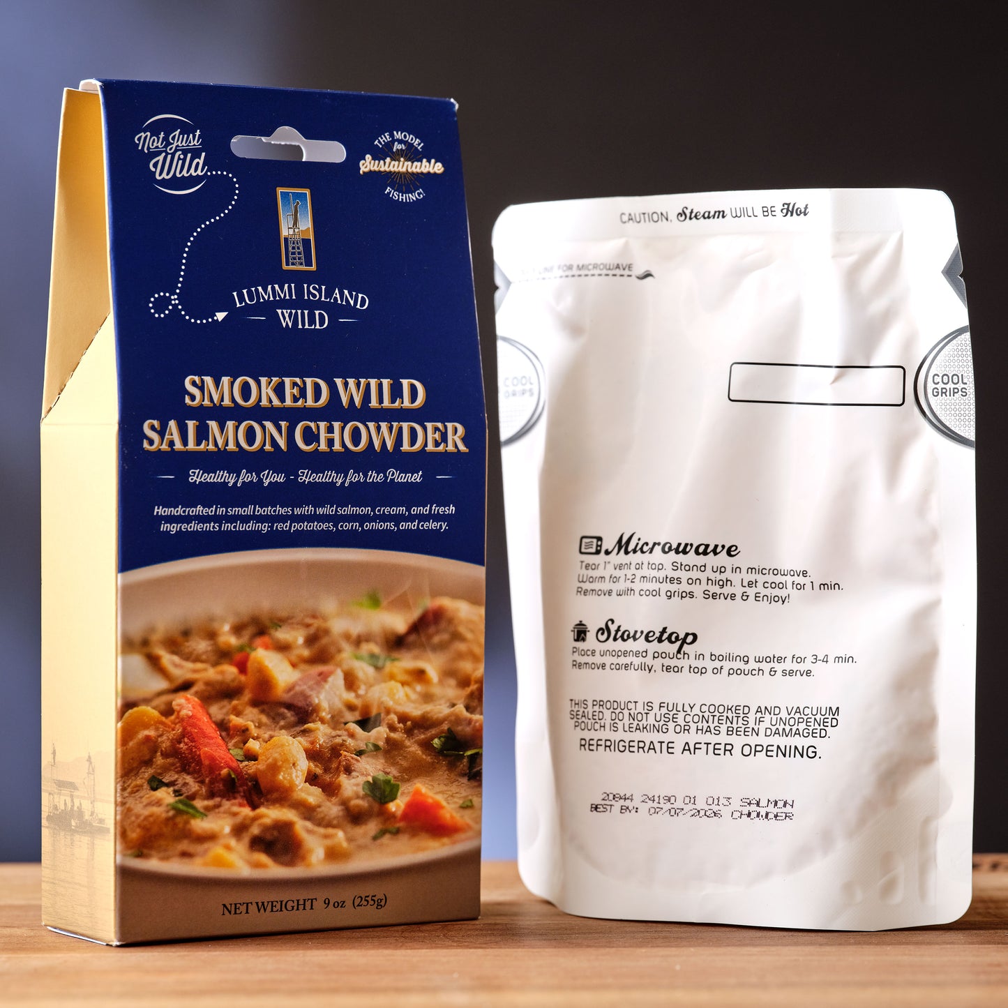Lummi Island Wild Smoked Wild Salmon Chowder
