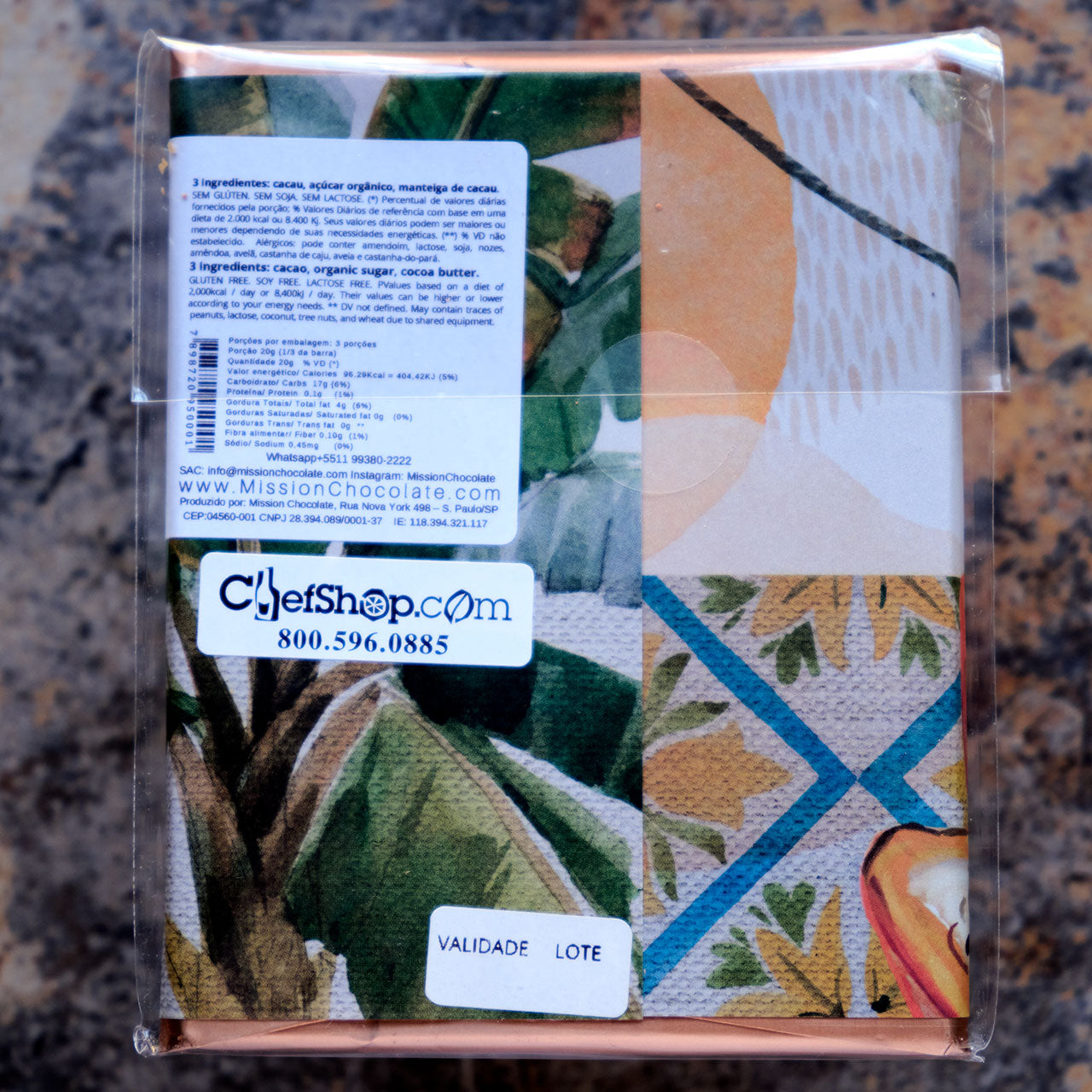 MISSION Chocolate Wild Brasil 65 Percent Dark Bar