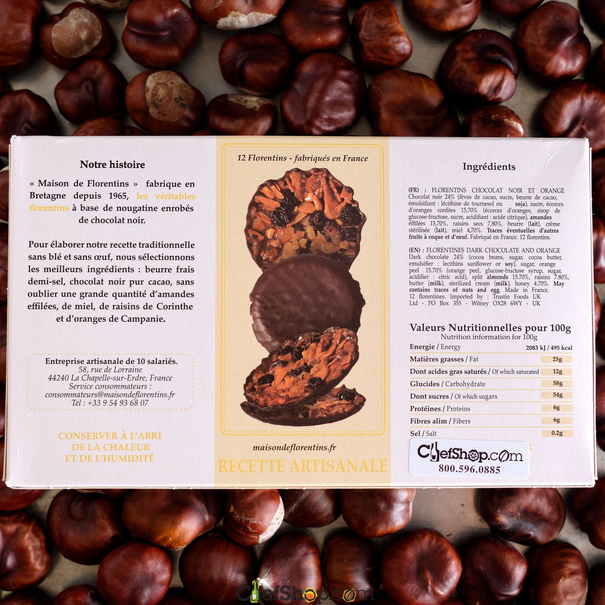 Maison de Florentins Chocolat Noir et Orange
