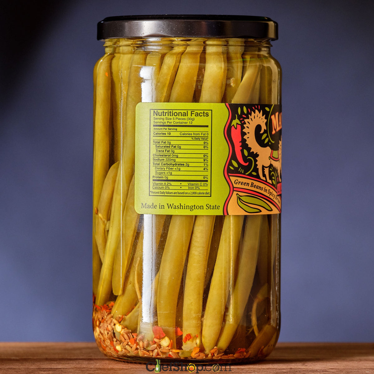 Mama Lil's Pickled Green Beans nutrition