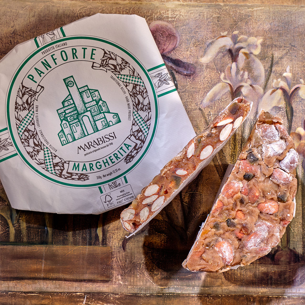 Marabissi Panforte Margherita - Almonds and Candied Fruit Cake