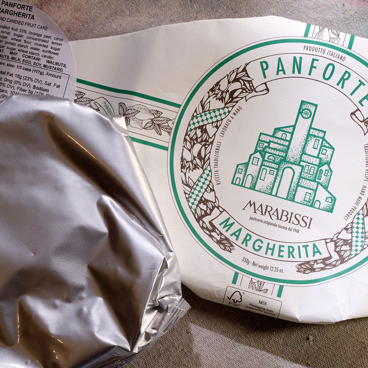 Marabissi Panforte Margherita - Almonds and Candied Fruit Cake