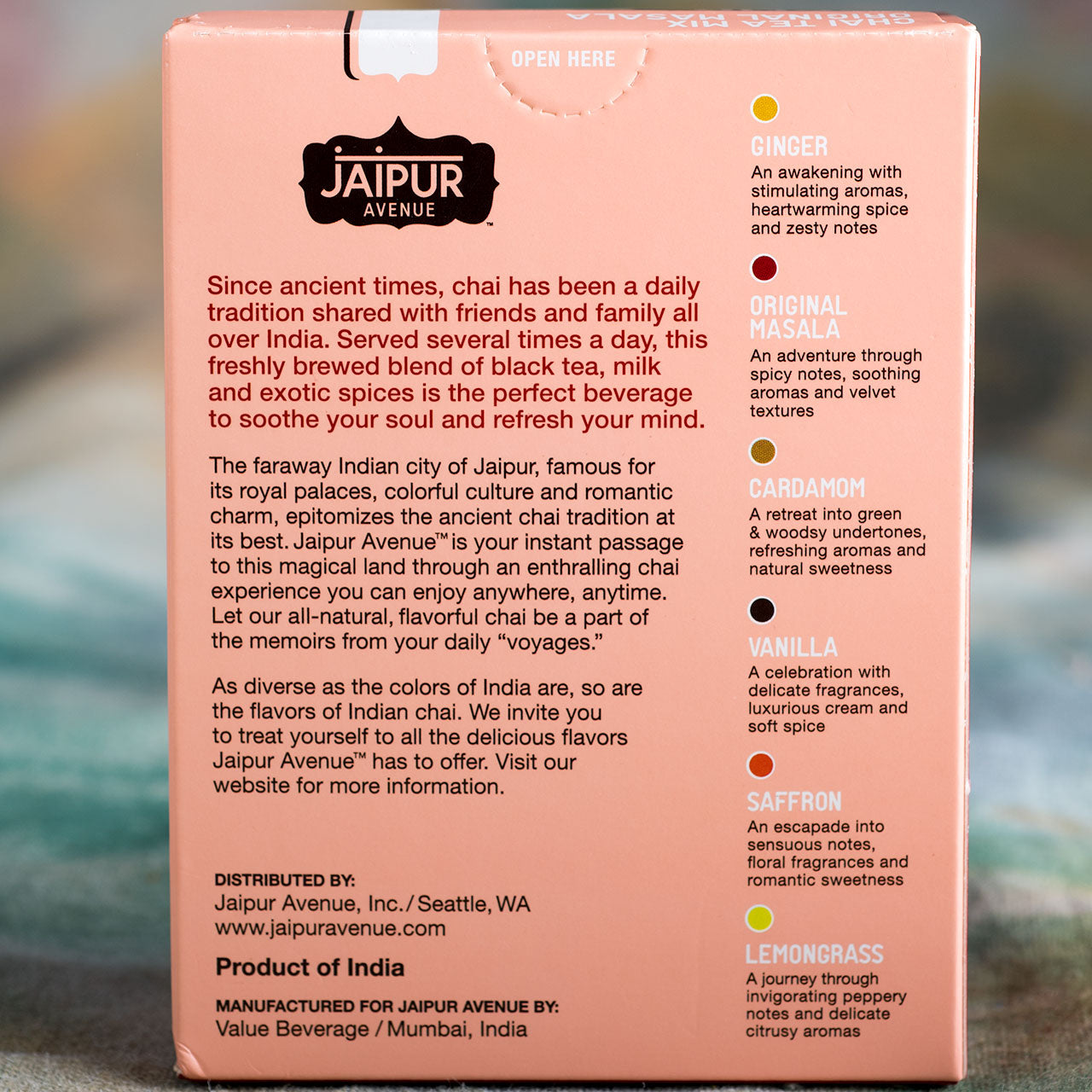 Jaipur Avenue Original Masala Chai Tea
