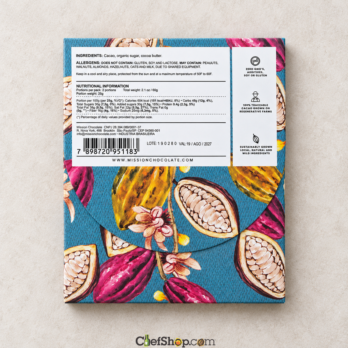 Mission Chocolate 70% Two Rivers Dark Chocolate Bar