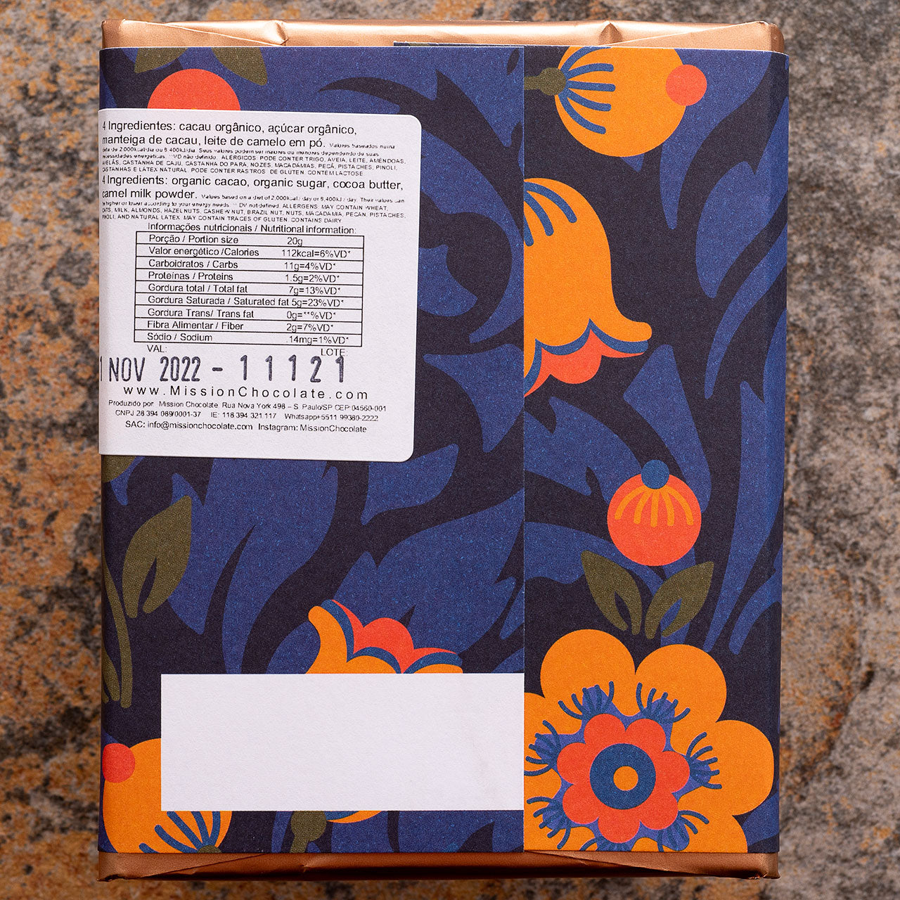 MISSION Chocolate Dark Camel Milk Bar