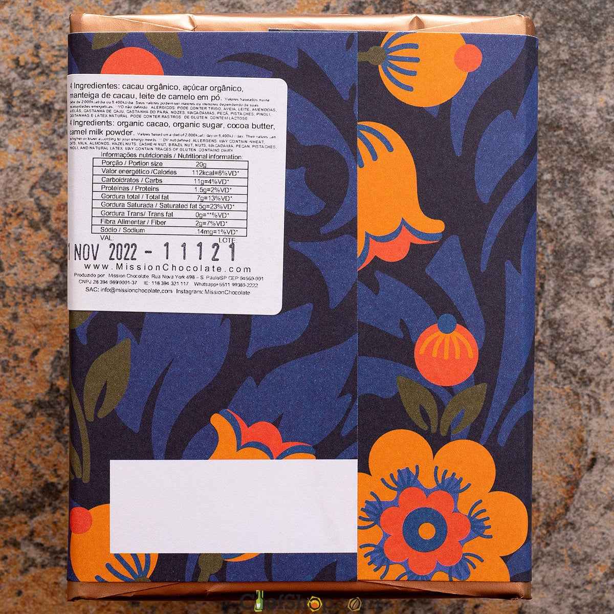 MISSION Chocolate Dark Camel Milk Bar