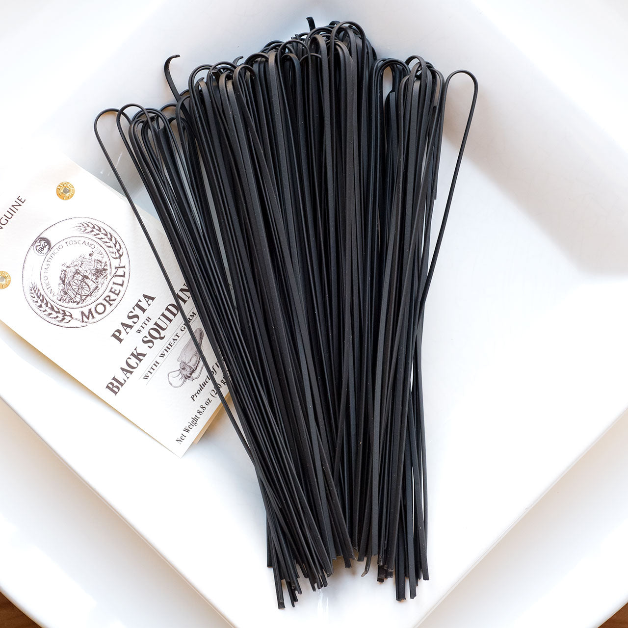 Linguine with Squid Ink Morelli Wheat Germ Pasta