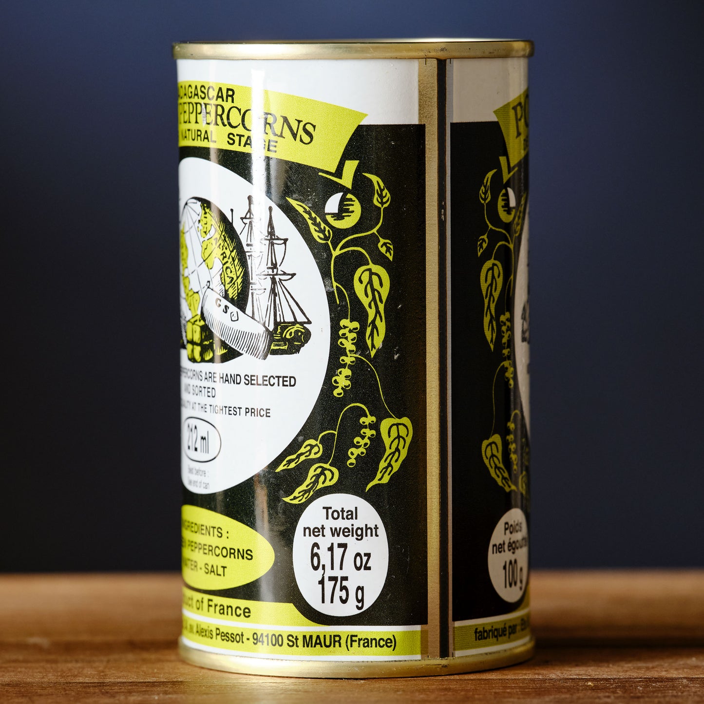Moulin Green Peppercorns in Brine can weight