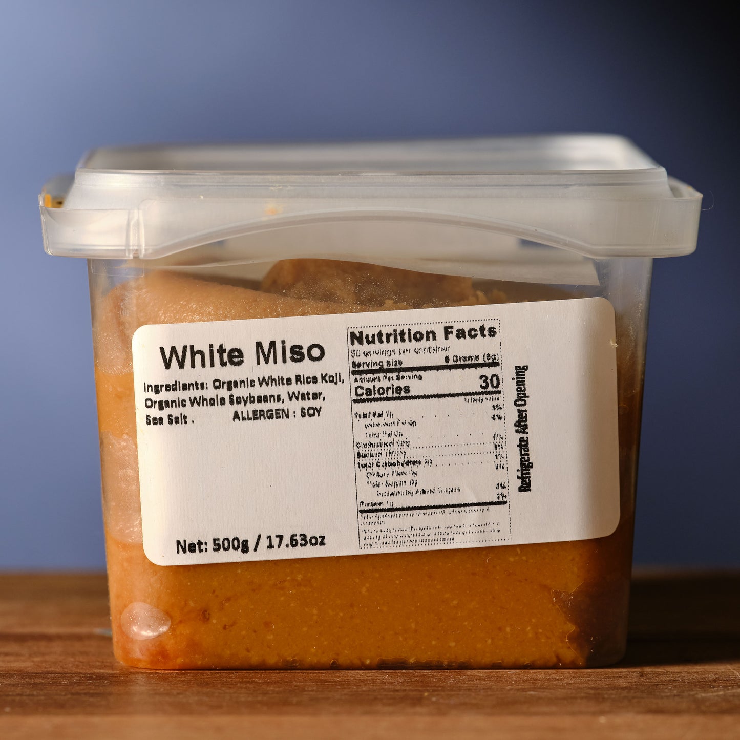 Namikura Kyoko Shiro White Soy Miso Label