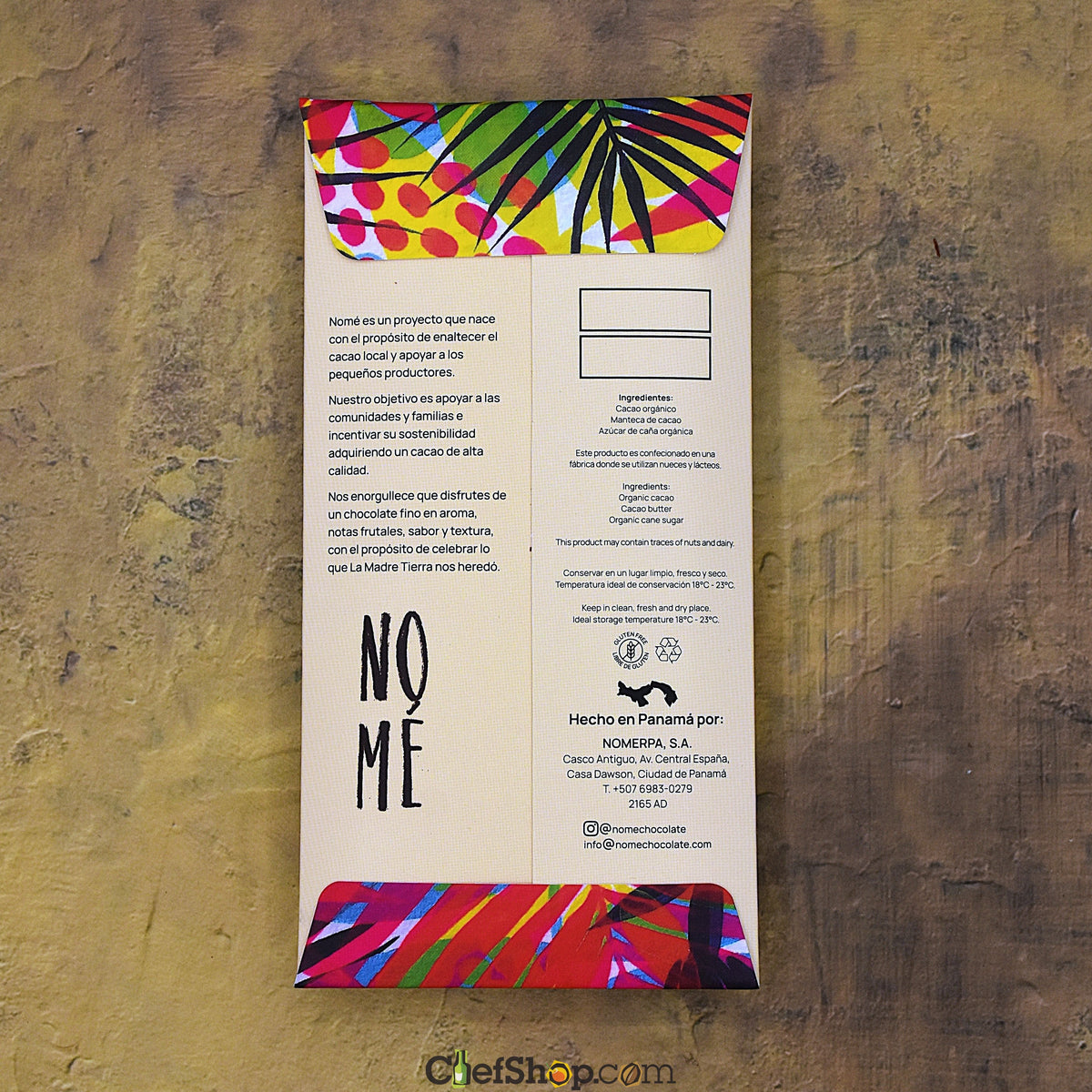 Nomé 63% Panamanian Dark Chocolate Bar