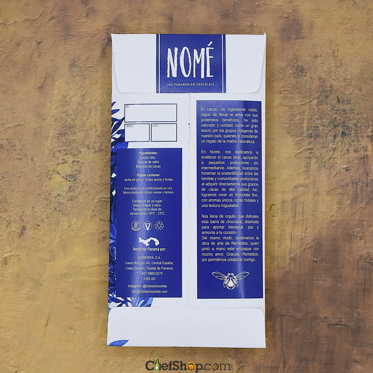 Nomé 73% Panamanian Dark Chocolate Bar