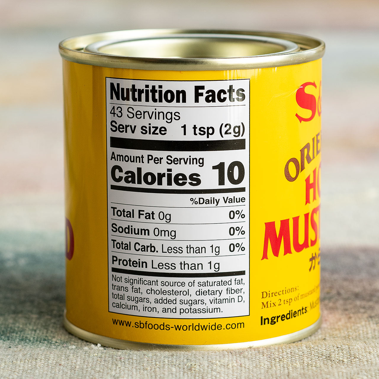 S&B Oriental Hot Mustard Powder