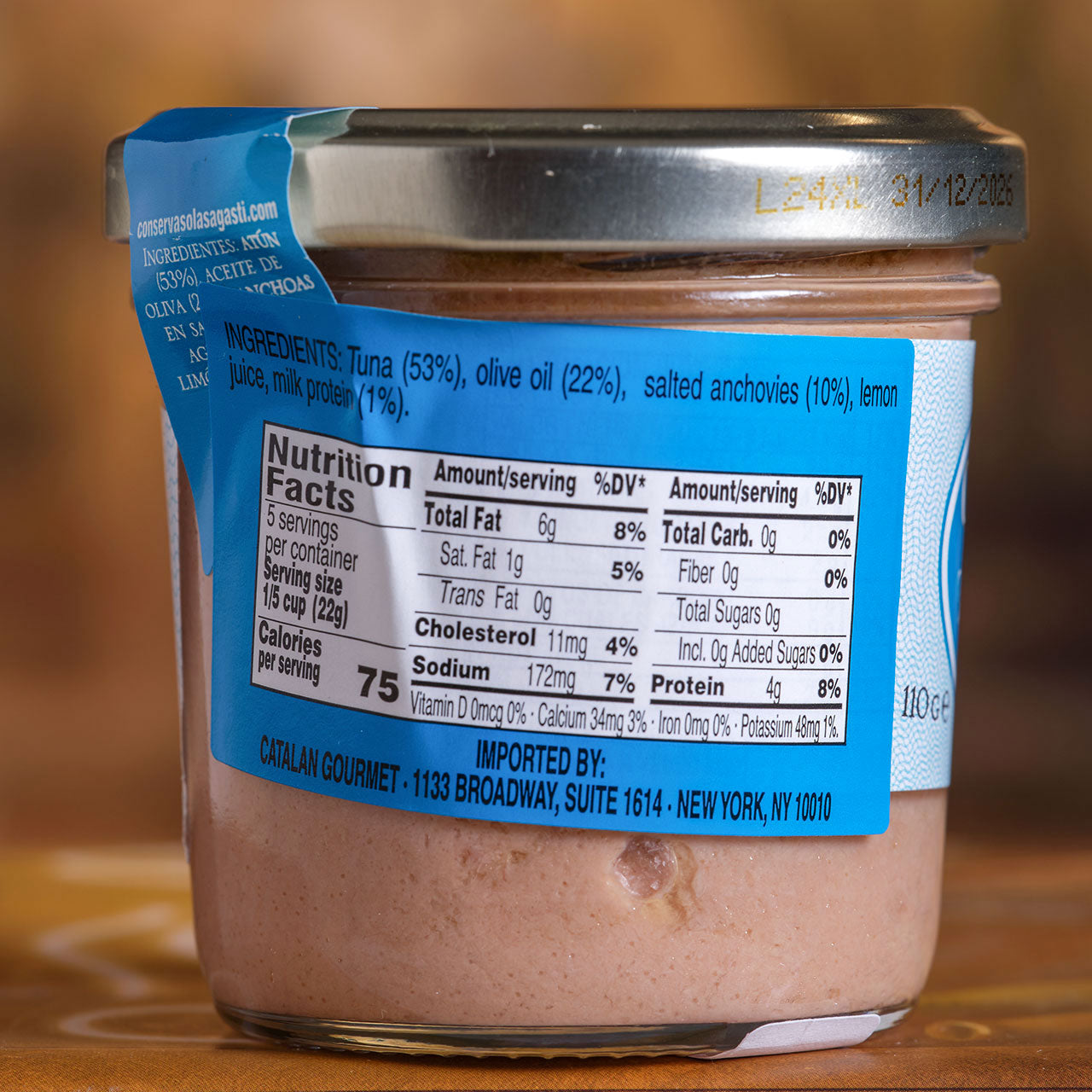Olasagasti Cantabrian Anchovy and Tuna Pate