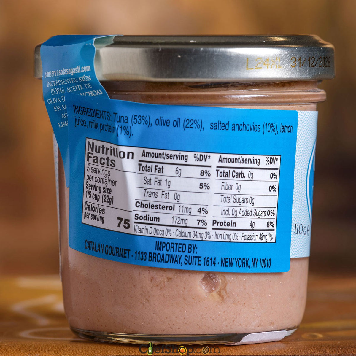 Olasagasti Cantabrian Anchovy and Tuna Pate