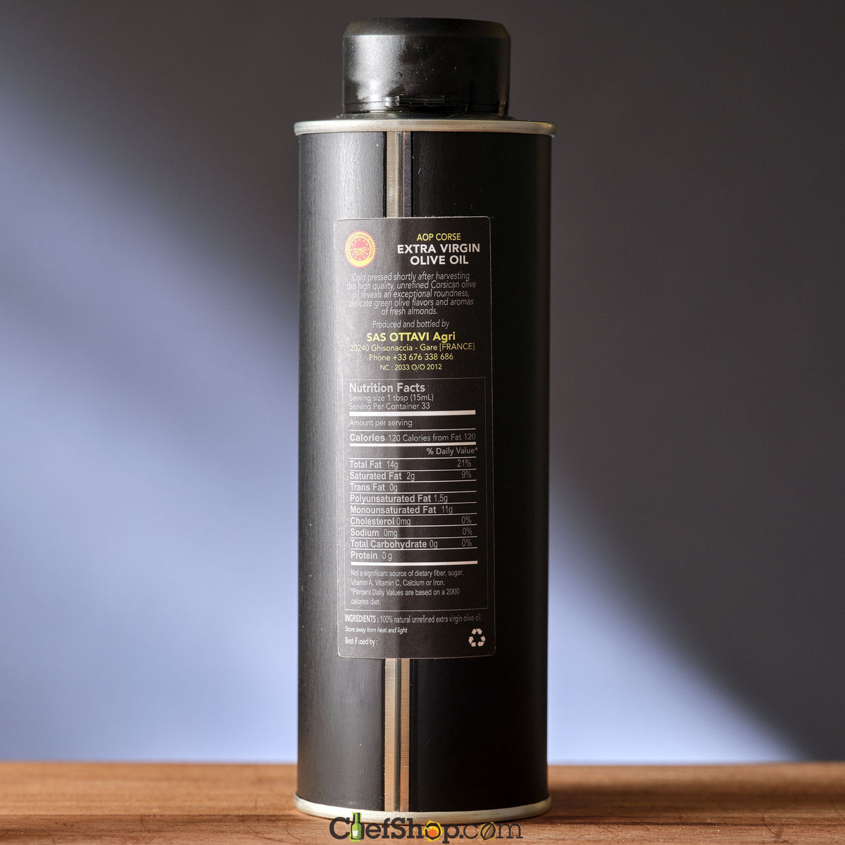 Oliu Ottavi AOP Corsican Olive Oil - 250ml Tin