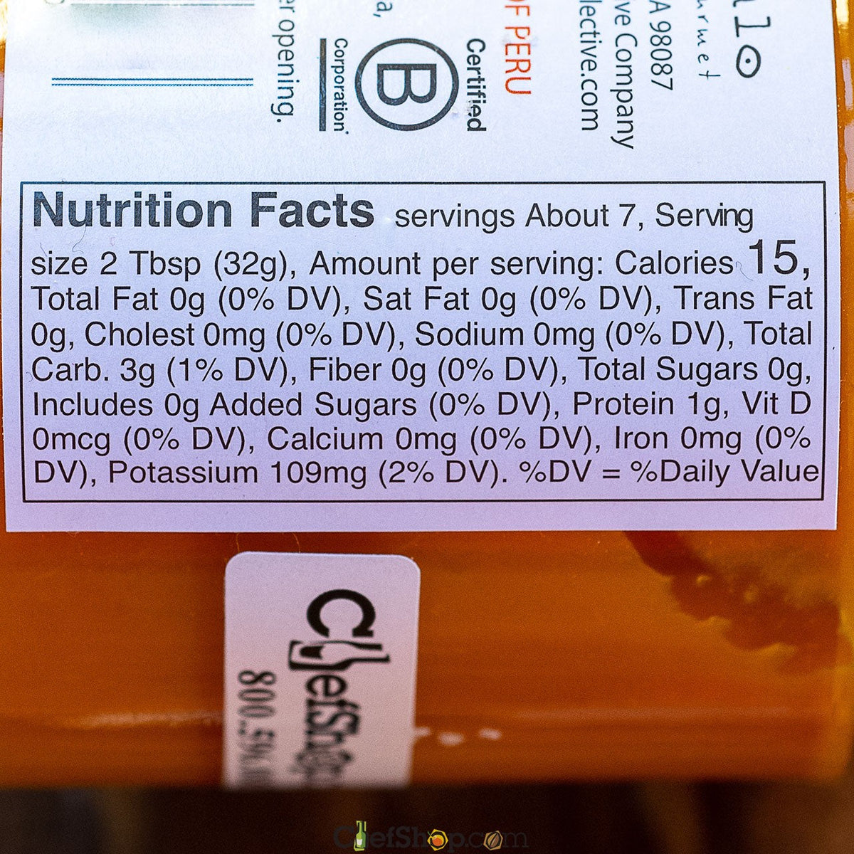Zocalo Peru Organic Peruvian Aji Amarillo Chili Paste