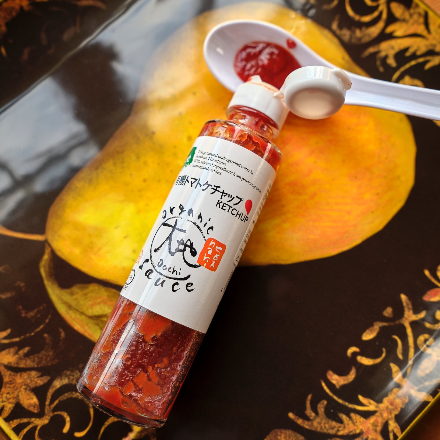 Organic Japanese Umami Ketchup open