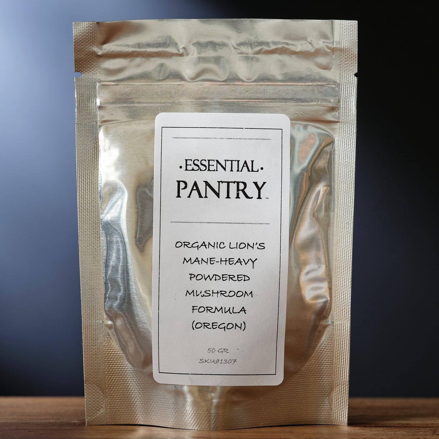 Organic Memory - Lion's Mane-Heavy - Dried Mushroom Powder Mix label package