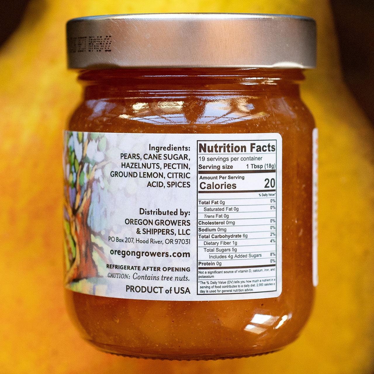 Oregon Growers Pear Hazelnut Jam