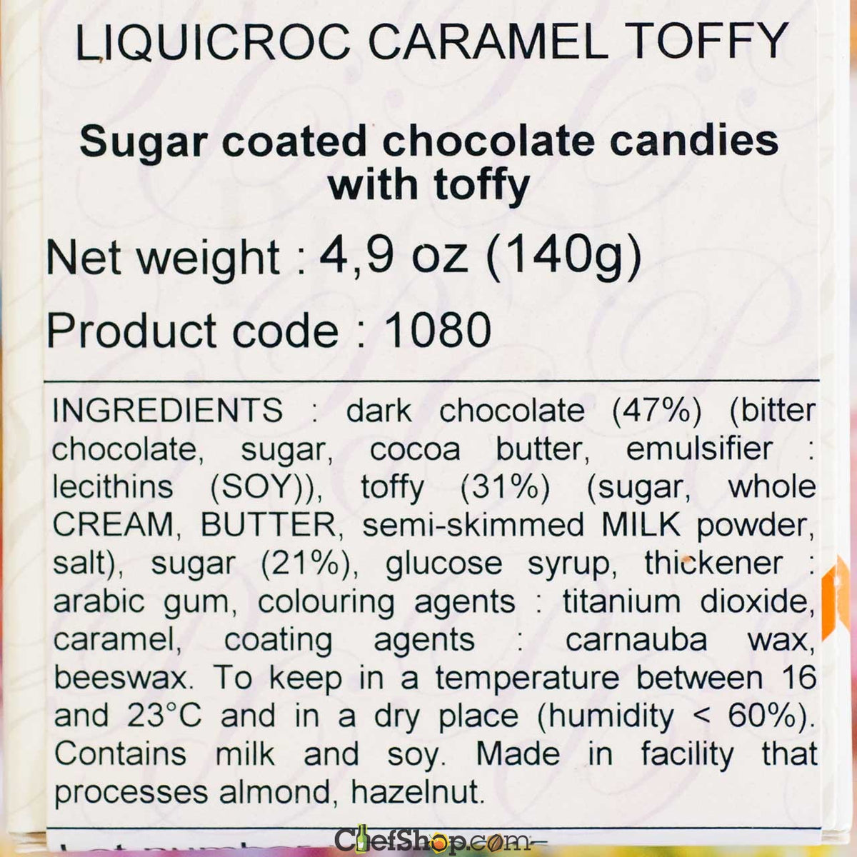 Pecou LiquiCroc Caramel Dragees - 1 kilo box