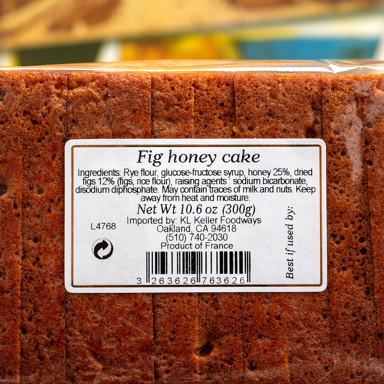 French Honey Spice Cake with Figs