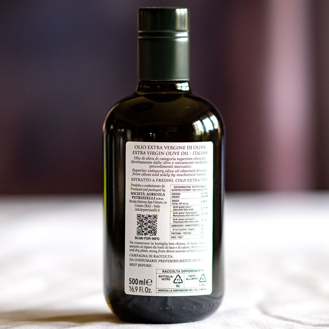 Petrizzelli Coratina Olive Oil from Puglia