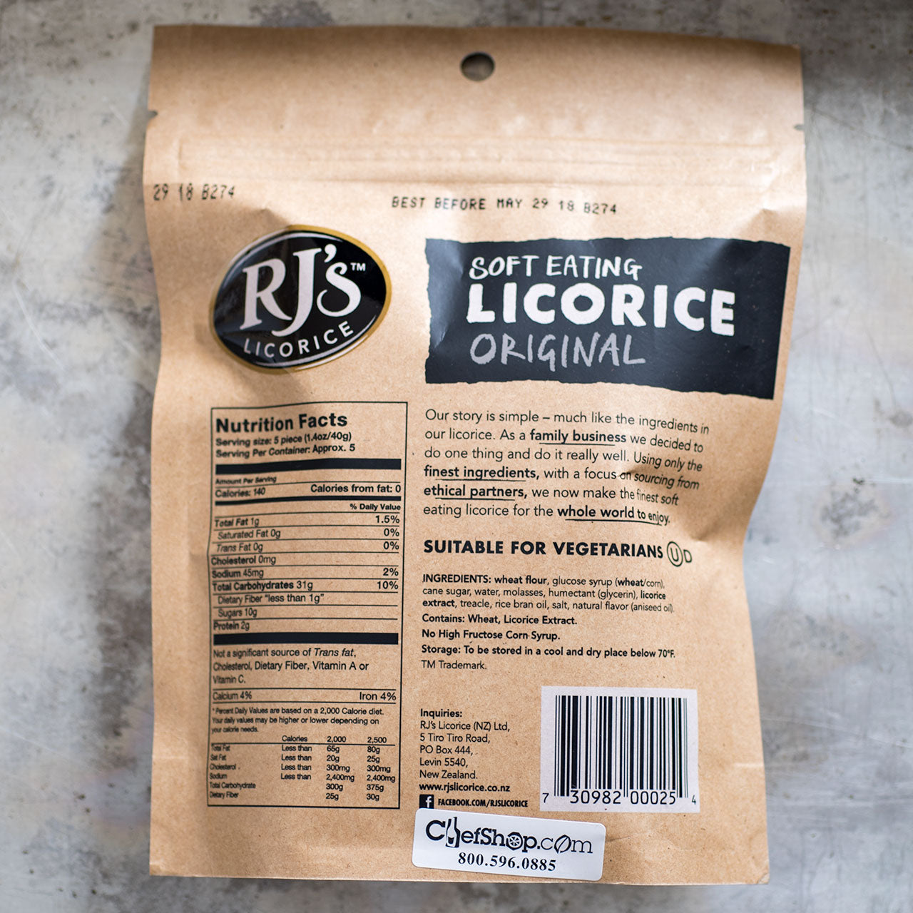 RJs Soft Black Licorice