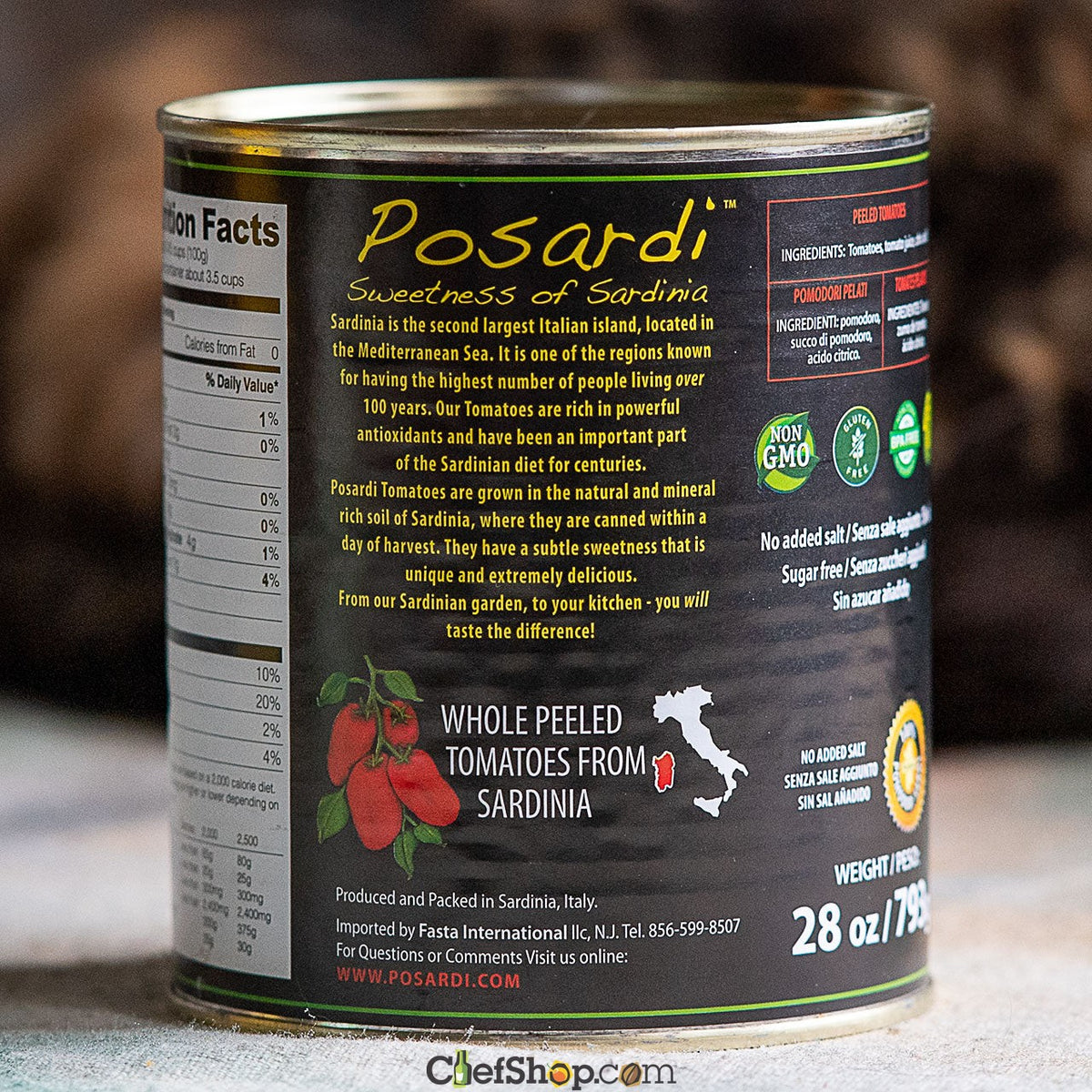 Posardi Sardinian Whole Tomatoes - Canned
