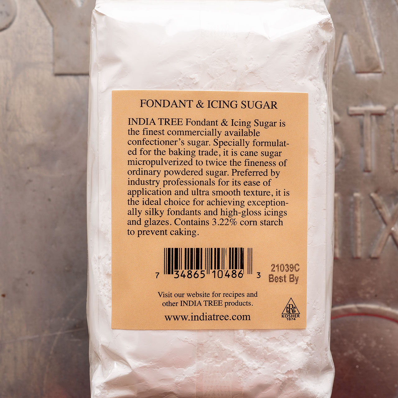 India Tree Powdered Fondant & Icing SUGAR - 3/4 LB